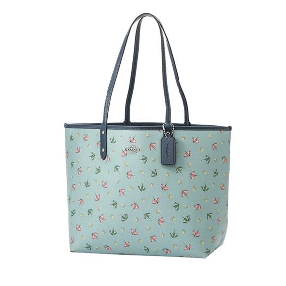 Coach Reversible City Tote with Beach Umbrella Print